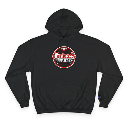 Grice’s Beef Jerky Logo Hoodie — Retro Snack Brand Champion Hoodie