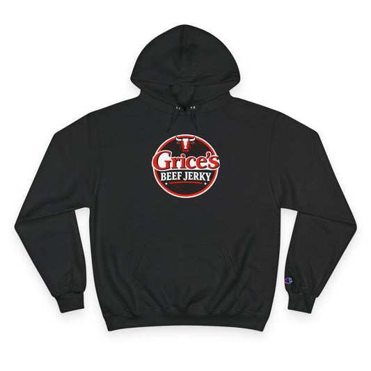 Grice’s Beef Jerky Logo Hoodie — Retro Snack Brand Champion Hoodie
