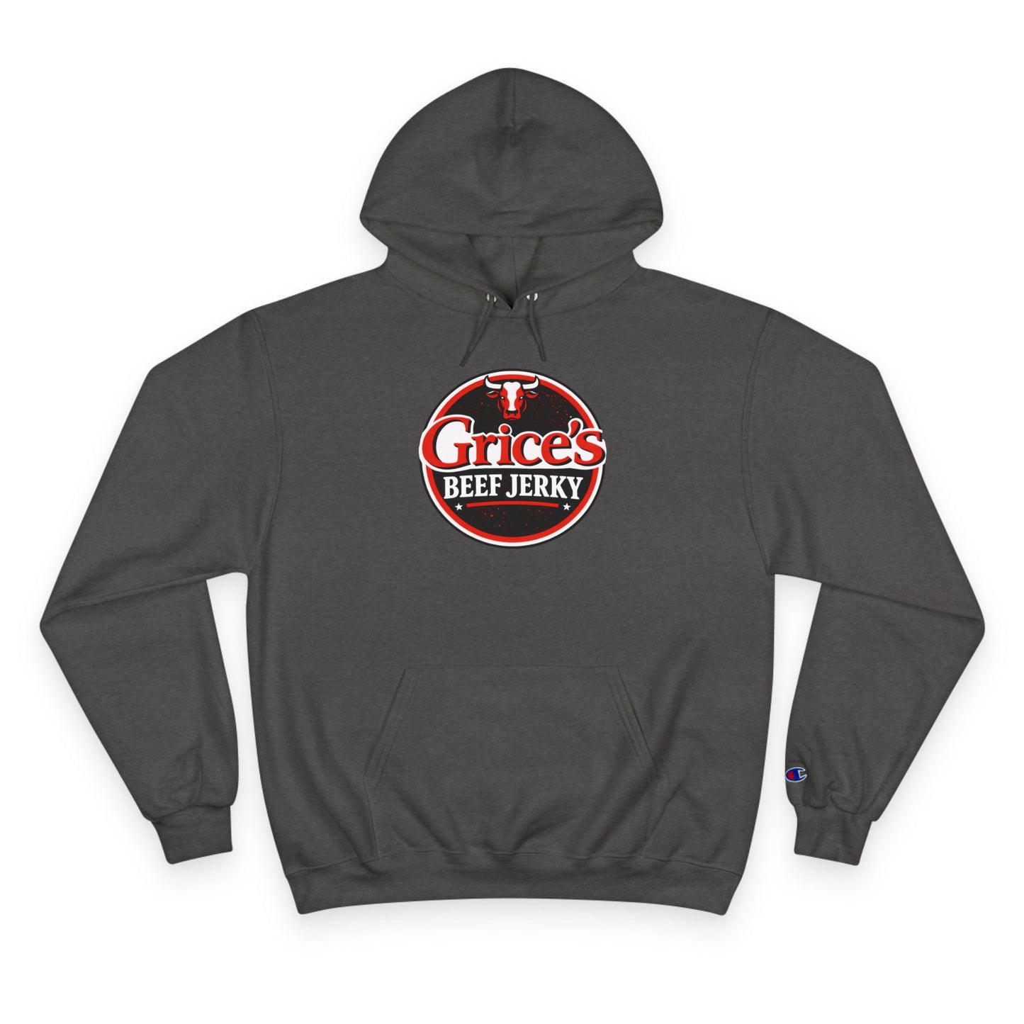 Grice’s Beef Jerky Logo Hoodie — Retro Snack Brand Champion Hoodie