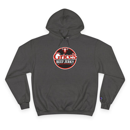 Grice’s Beef Jerky Logo Hoodie — Retro Snack Brand Champion Hoodie
