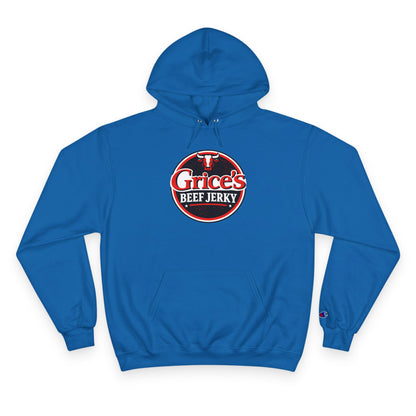 Grice’s Beef Jerky Logo Hoodie — Retro Snack Brand Champion Hoodie