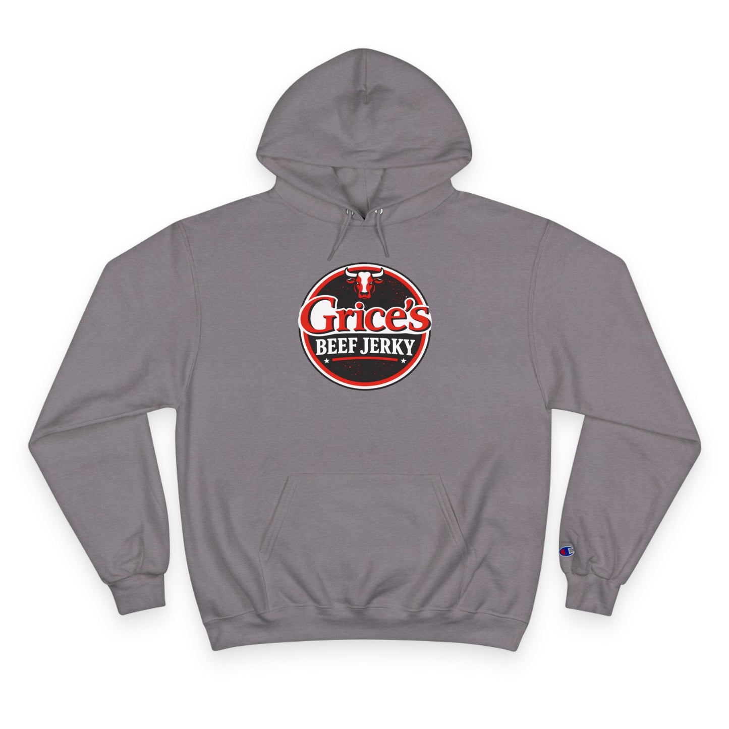 Grice’s Beef Jerky Logo Hoodie — Retro Snack Brand Champion Hoodie