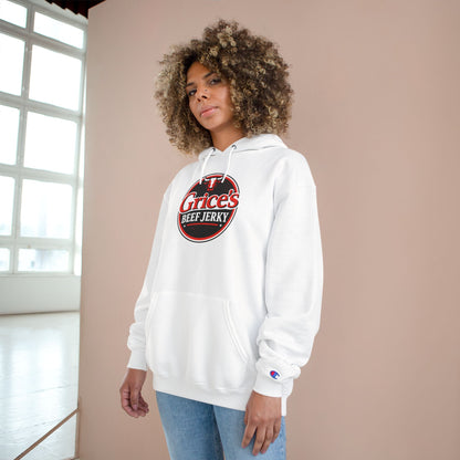 Grice’s Beef Jerky Logo Hoodie — Retro Snack Brand Champion Hoodie