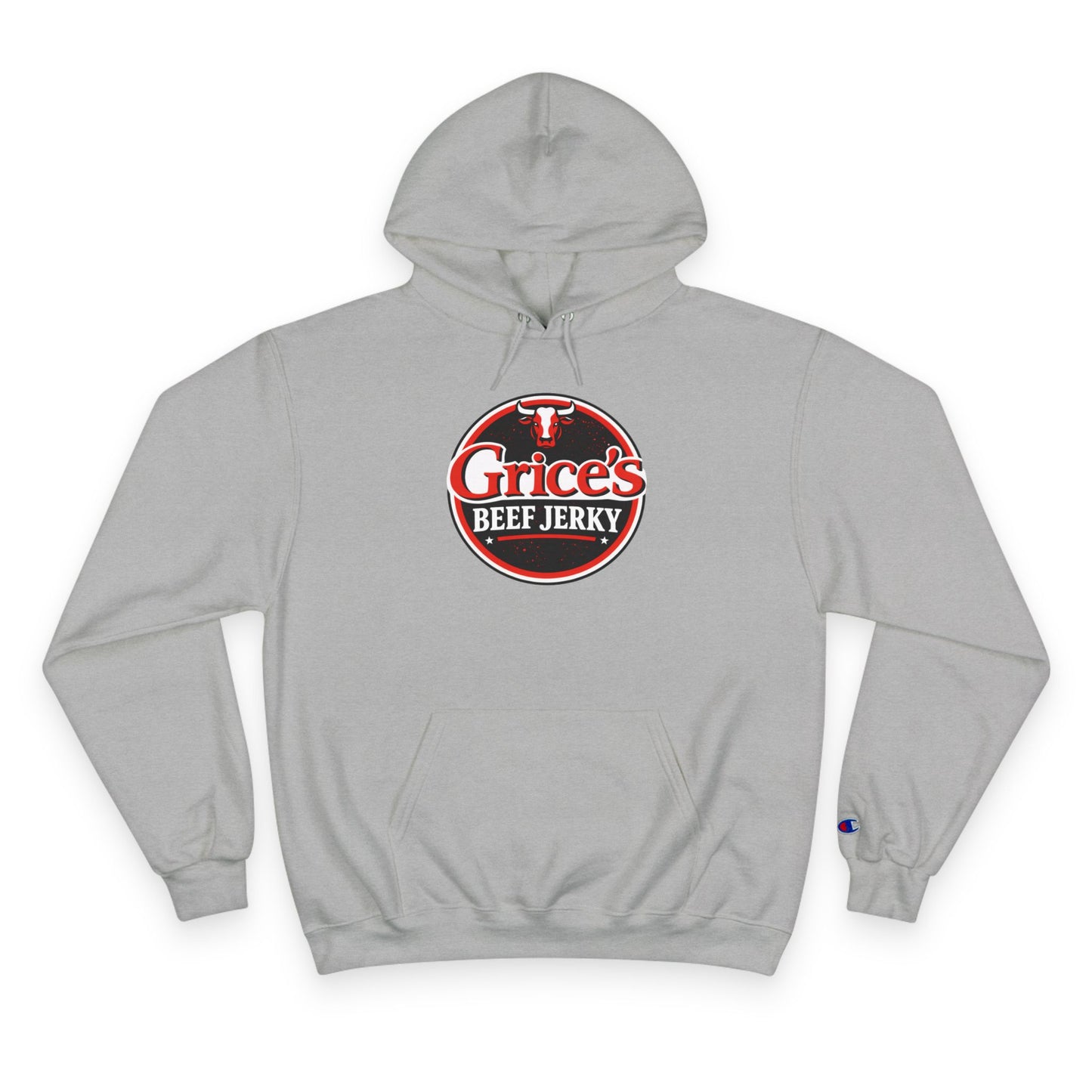 Grice’s Beef Jerky Logo Hoodie — Retro Snack Brand Champion Hoodie