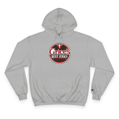 Grice’s Beef Jerky Logo Hoodie — Retro Snack Brand Champion Hoodie