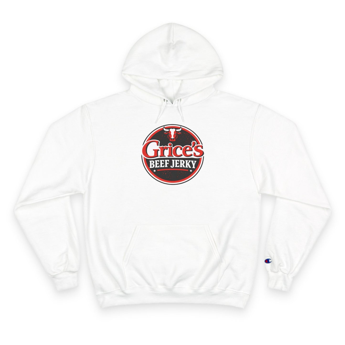 Grice’s Beef Jerky Logo Hoodie — Retro Snack Brand Champion Hoodie