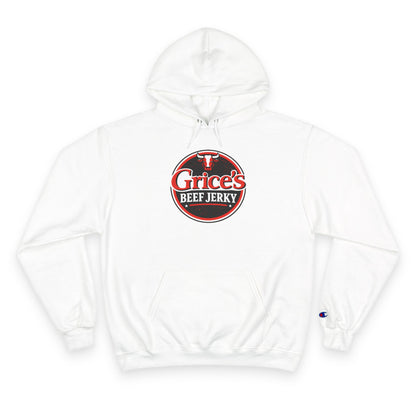 Grice’s Beef Jerky Logo Hoodie — Retro Snack Brand Champion Hoodie